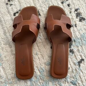 Hermes Oran Sandals 39